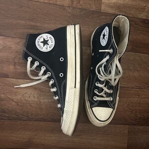Black high top chuck 70s